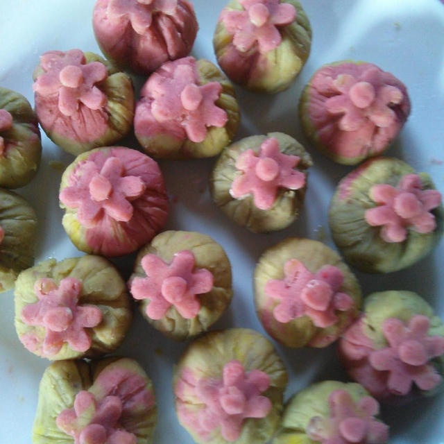 栗を使った楽しいお菓子♪なーちんのお顔クッキー♪