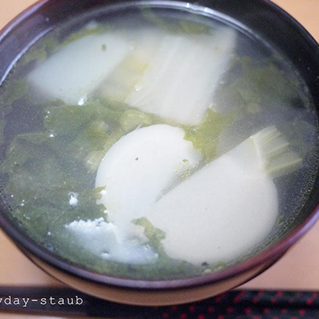 staubレシピ~蕪と白菜のスープ~
