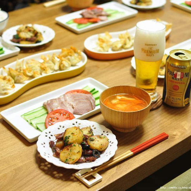 コショウ豚のローストとビールの美味しい食卓、そして母の日に・・・