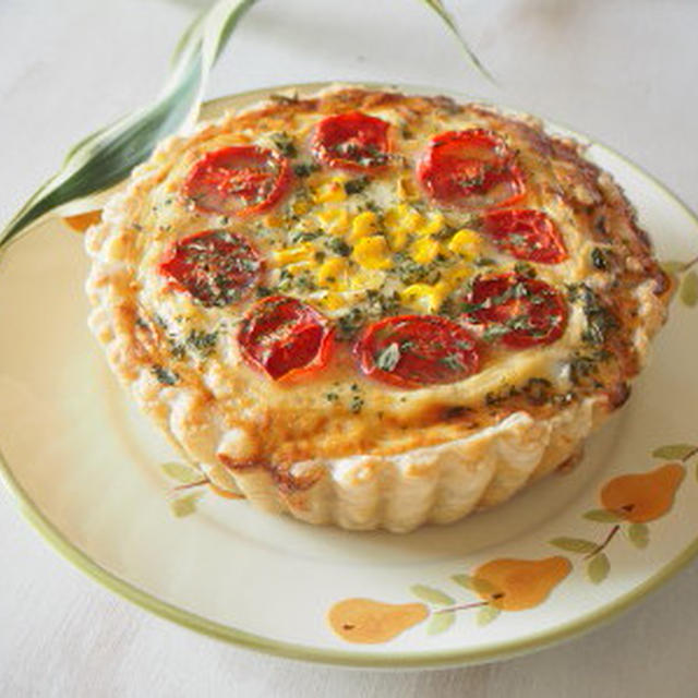 夏野菜のパイキッシュ　de　ワンプレートモーニング。。。
