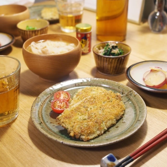 いわしのパン粉焼きごはん