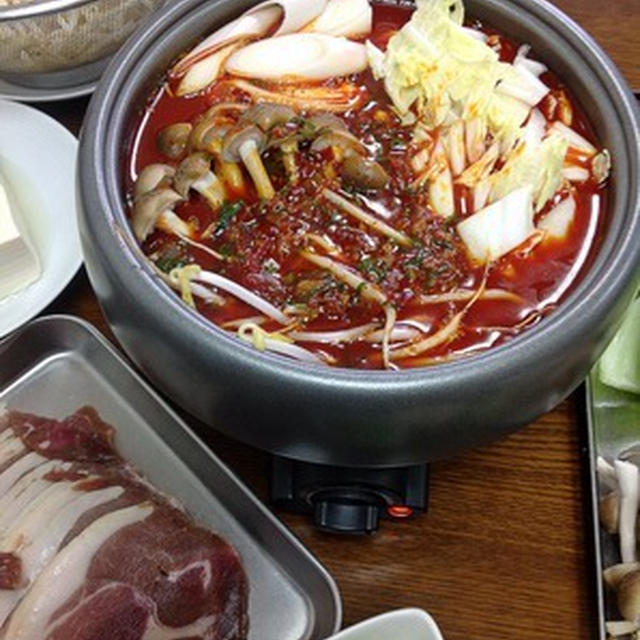 しし肉で「火鍋」