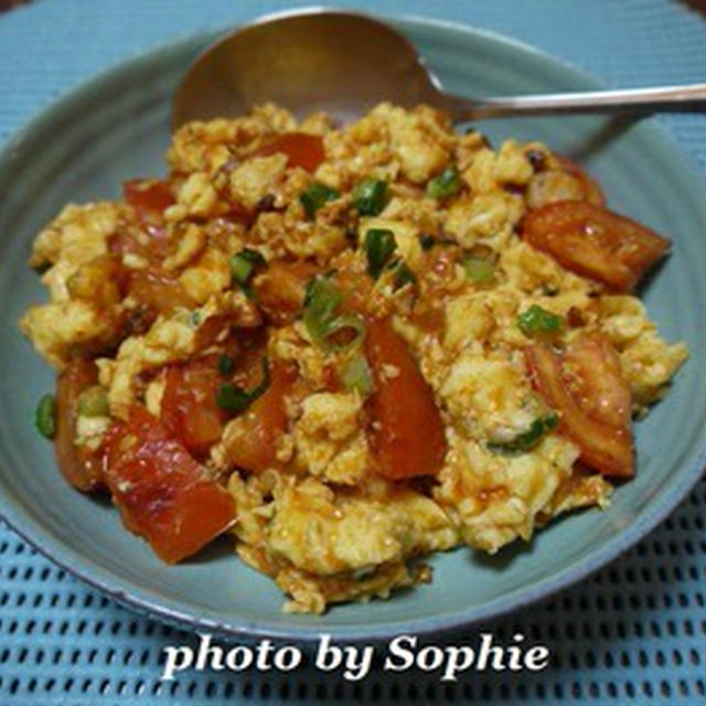 卵とトマトの中華炒めのレシピ