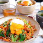昼カフェ☆ジューシーそぼろと野菜のビビンバ