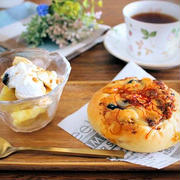 今日はバーベル持ち上げます！見た目の印象よりずっと素晴らしかったパン　朝ごはん
