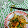 鶏＆牛蒡＆油揚げの味噌炒め
