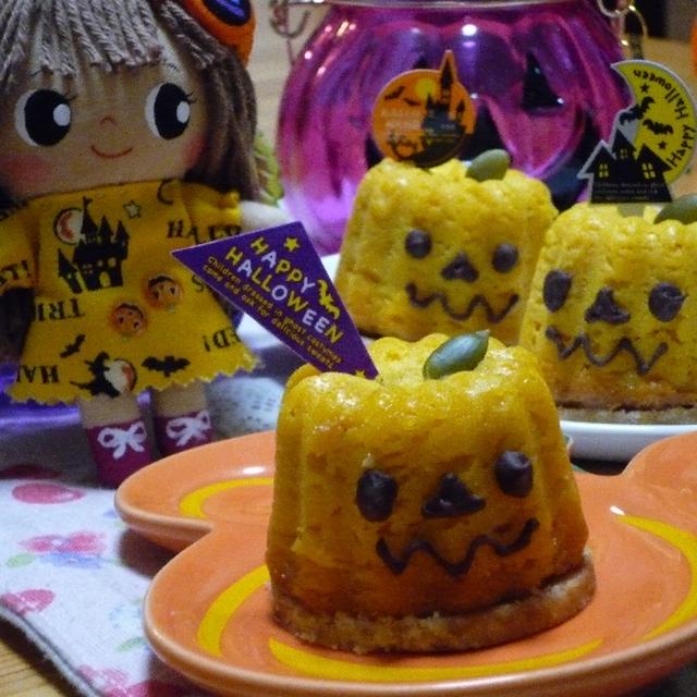 ハロウィンのお菓子♪（かぼちゃのベイクドチーズケーキ）