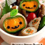 ピーマンかぼちゃのハロウィン弁当♪作り方～キャラ弁～