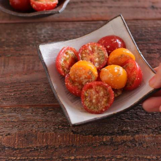 【レシピ】ミニトマトのごま和え