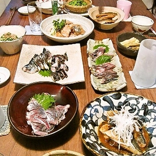 パパ達の釣ったお魚で。鯖づくし