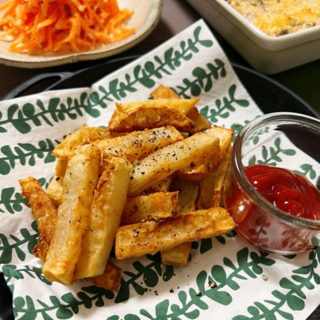 ポテトよりおいしくてヘルシー？！フライド大根【手が止まらな〜い！！】