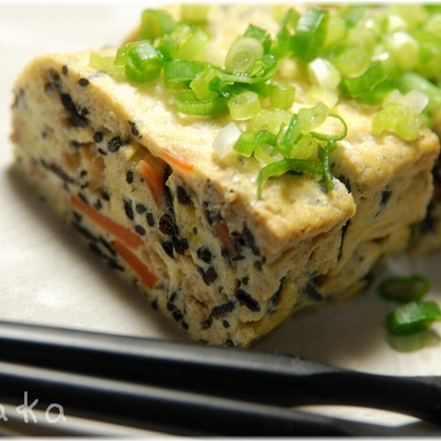 簡単■懐石料理の様な美味しさ【ひじきのダシ巻き玉子】■(*´艸｀)