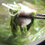 【生姜しゃぶしゃぶ〜豚と水菜とエノキもね】