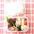 お弁当（真夜中制作）『鶏のソテー 梅トマジャムソース』 