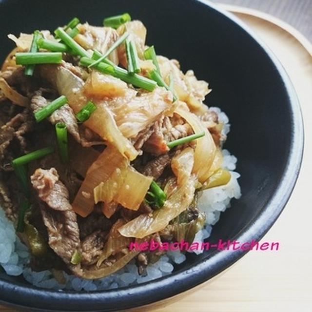 みそ味の牛丼