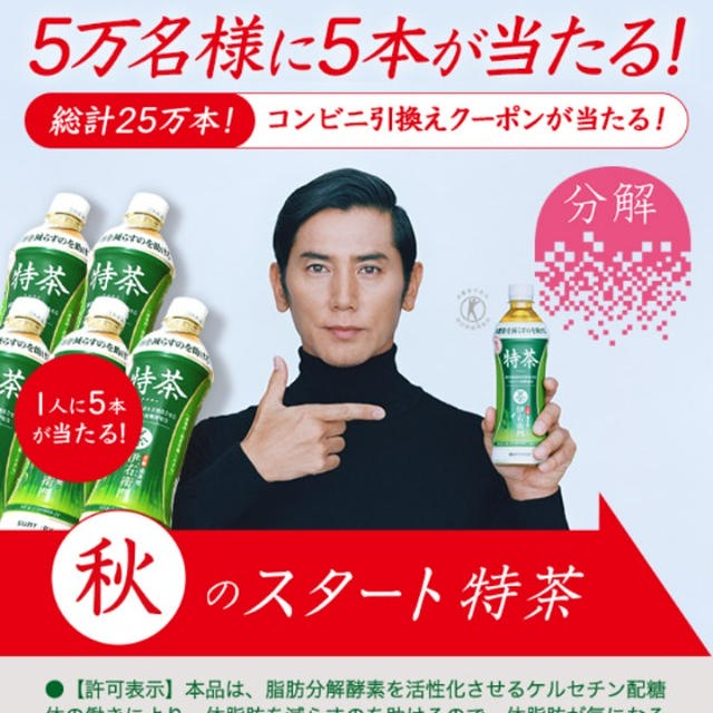 大量当選☆７日間連続で伊右衛門特茶 500ｍｌ