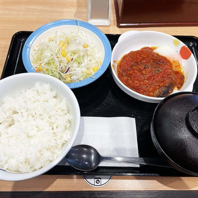 うまトマハンバーグ定食！おかわり！ 〜松屋〜