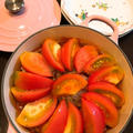 重ねて蒸し煮のわが家の夏鍋「トマトキムチ鍋」。