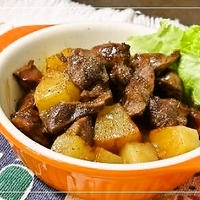 ピリ辛でフルーティーな★砂肝ハワイアン