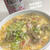 酸辣湯麺風カニ卵餡掛け蕎麦