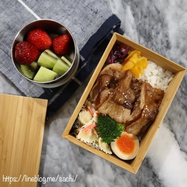 息子の＊豚丼のっけ弁当♡【#お弁当#豚丼】