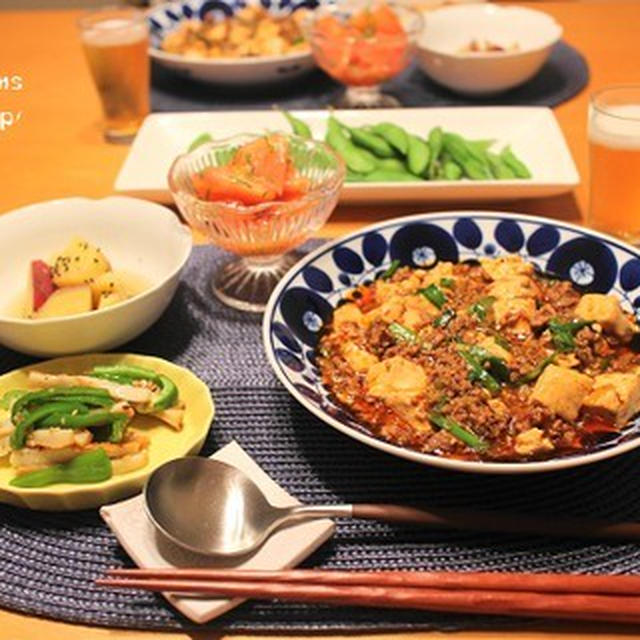 ストウブで『麻婆豆腐』の献立。