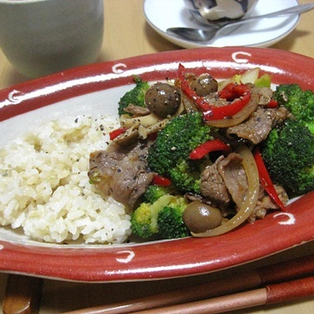 牛肉とブロッコリーの中華風炒め物レシピ☆