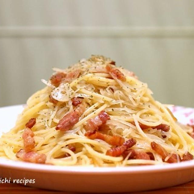 パンチェッタと細切りポテトのパスタ＆徳島ラーメン　「三八　（さんぱ）」＆「凄く気になります！！」