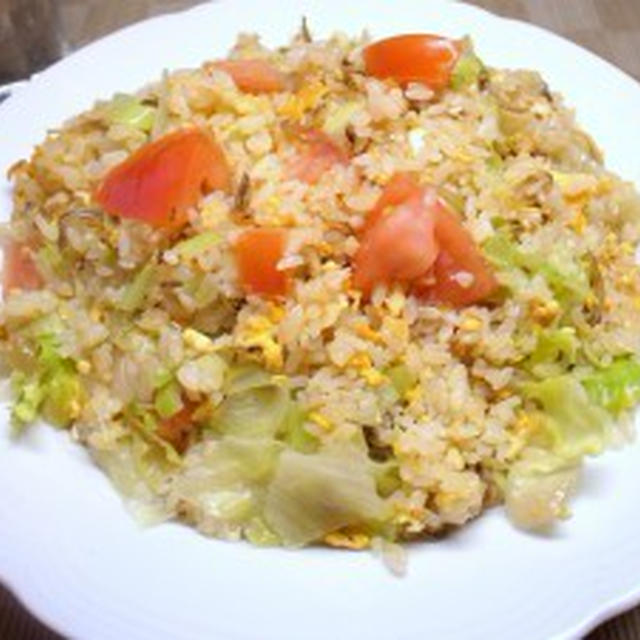 真夜中のトマト・レタス・チャーハン