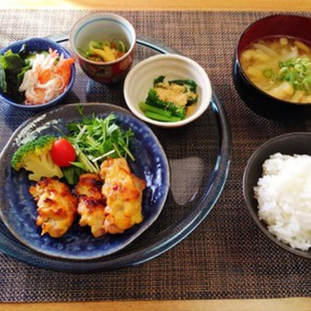 晩御飯の写真がない・・・チキンの味噌マヨ焼き♪・・♪