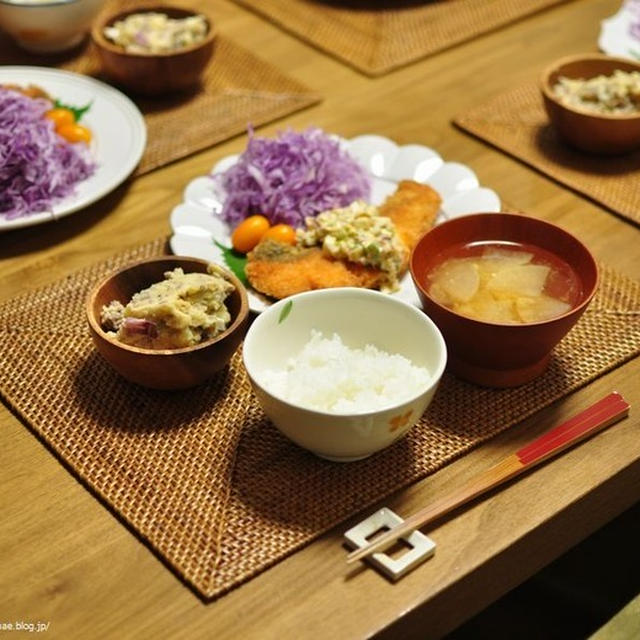 ドアが開いていたのがそもそもの理由、と昨日の晩ごはん
