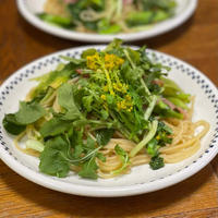 親子合作パスタで口の中に爽やかな春の風が吹きましたとさ♪