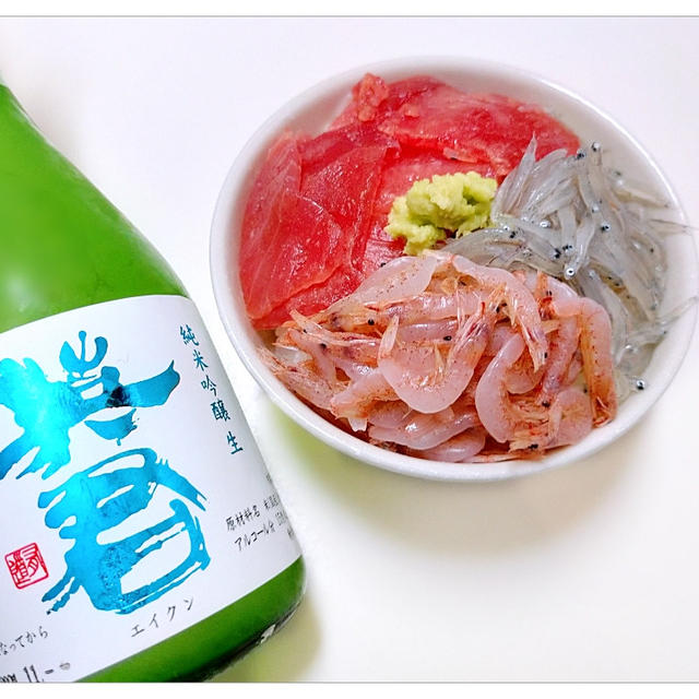 【しずまえセット】生桜えび・しらす・まぐろで一杯♪