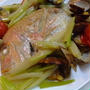 鯛とアサリのオリーブオイル焼