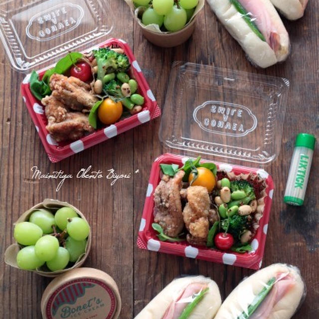 修学旅行や林間にもお勧め♡簡単デリ風ハムサンドのお弁当