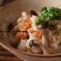 生秋鮭としめじのバター風味炊き込みごはん。