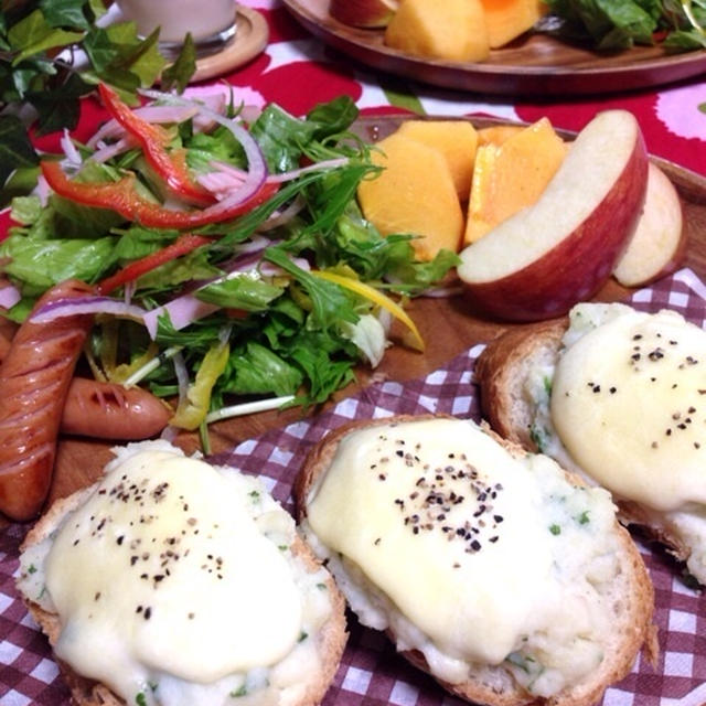 【リメイク】ポテサラチーズパンde朝ごはん♫…いよいよ来た‼︎