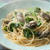 『牡蠣のオイルマリネと菜の花のパスタ』