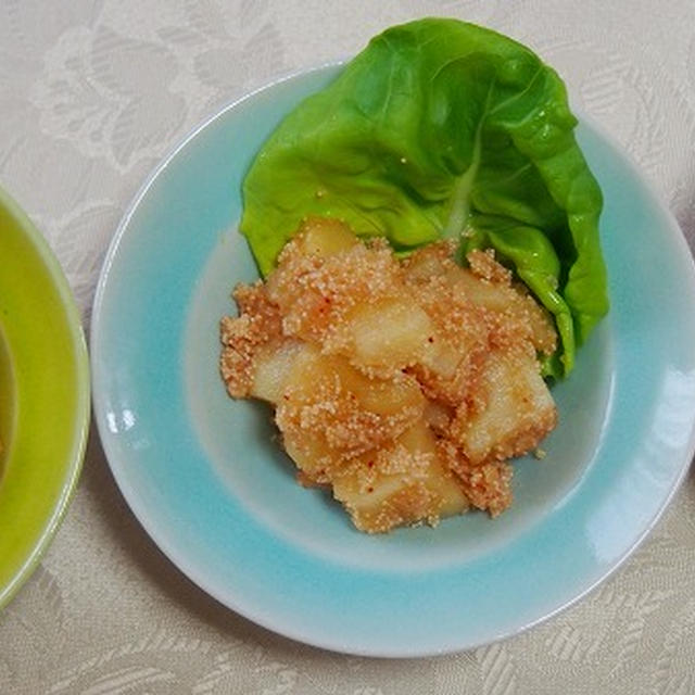 簡単！胡麻風味の明太じゃが　　胡麻とバターのコクと風味🎵