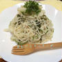 あっさり、そうめんパスタ＊長芋と大葉とえのきの梅風味♪