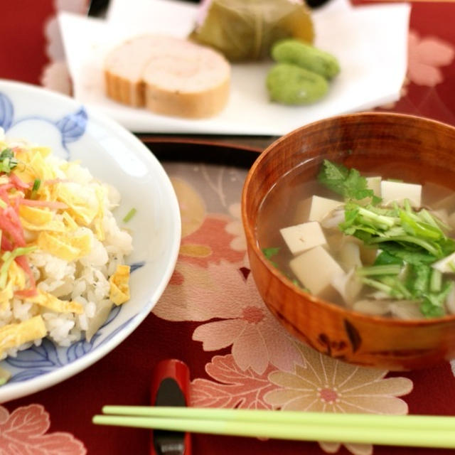 桜塩で作ったちらし寿司