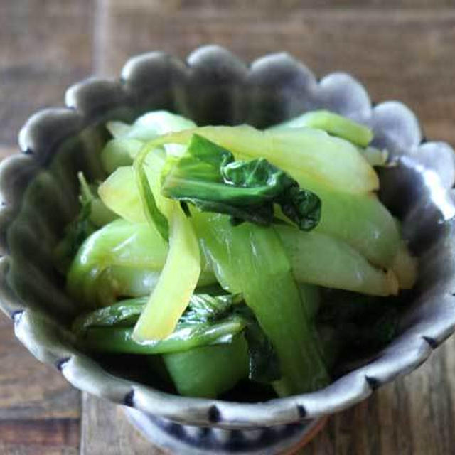 パパっとレンチン副菜！チンゲン菜の中華風おひたしのレシピ