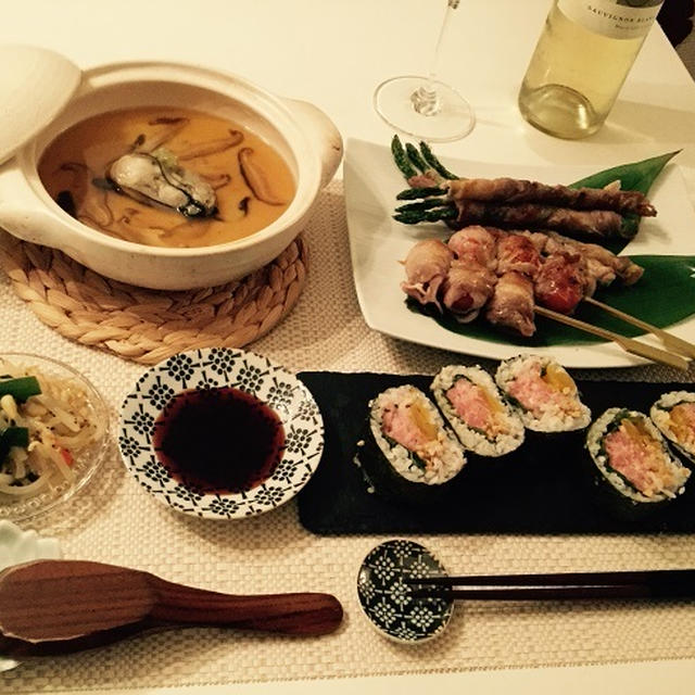 アスパラ肉巻き＆トマト肉巻きとか