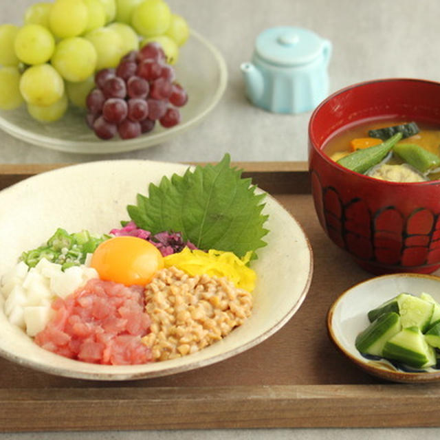 簡単！節約！栄養満点！と、いいことだらけのばくだん丼献立