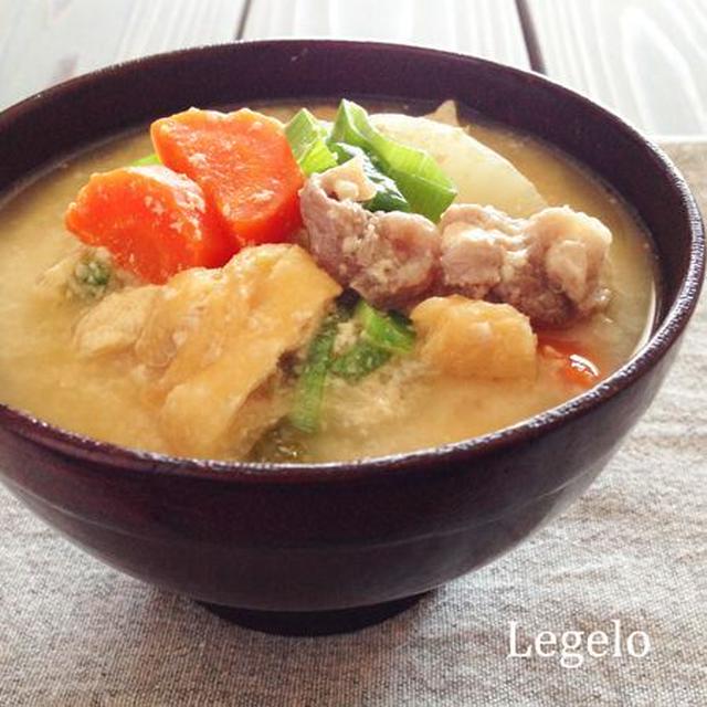 節約 栄養たっぷり みそ入り 豚肉粕汁 圧力鍋で簡単はやい By Legeloさん レシピブログ 料理ブログのレシピ満載