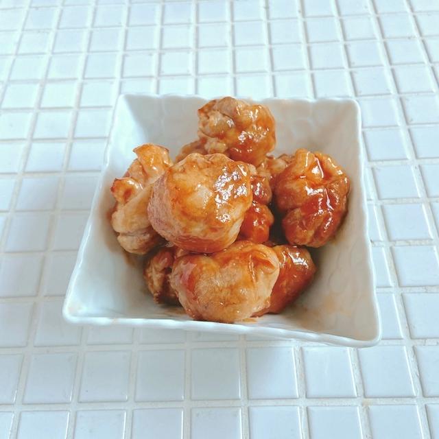 あえてシンプルに！『豚ボールの甘酢照り焼き』の作り置き