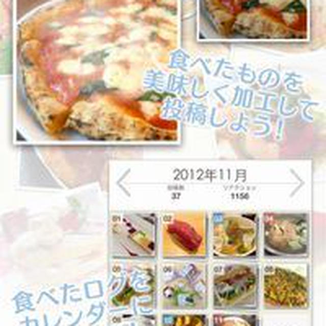 Piccious(ﾋﾟｸｼｬｽ)　食べたものカレンダー
