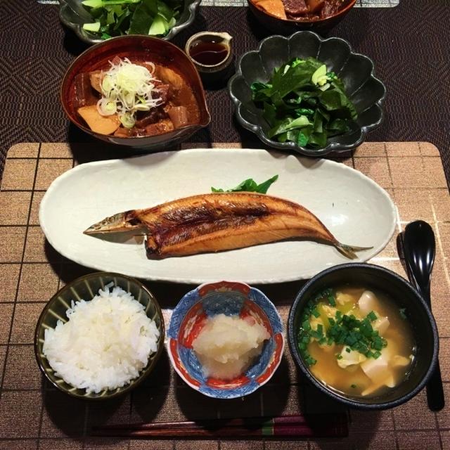 さんま開きの献立