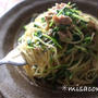 ＊包丁いらず！レンジで豆苗とツナのペペロンチーノ＊