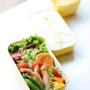 ♪　簡単手抜きササミの唐揚げのお弁当　♪
